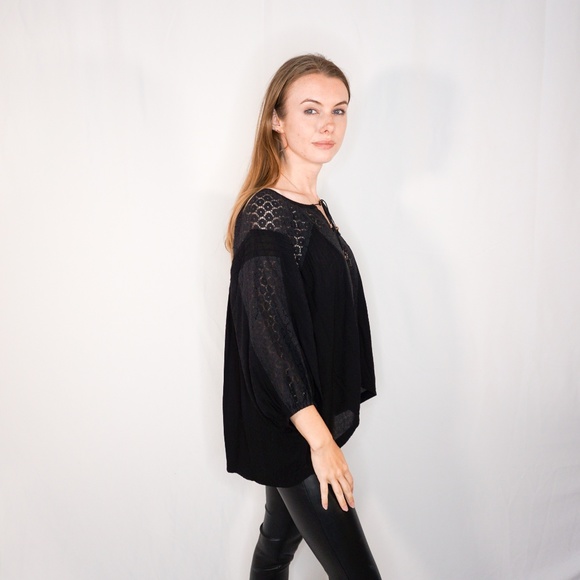 FREE PEOPLE Contrast Illusion Embroidered Blouse - Picture 3 of 8